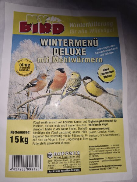 Ropomix Vogelfutter Wintermen&uuml; Deluxe mit...